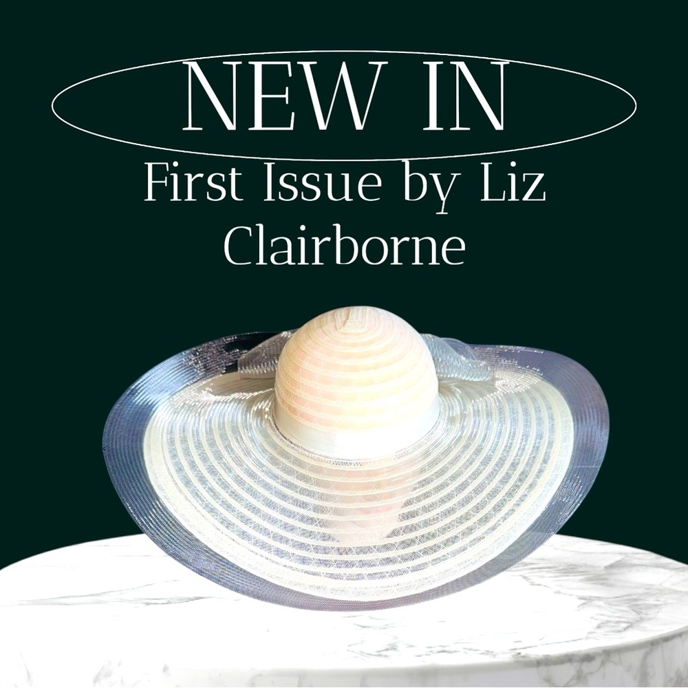 Liz Claiborne Vintage First Issue Wide Brim Hat Boho Summer Church EUC